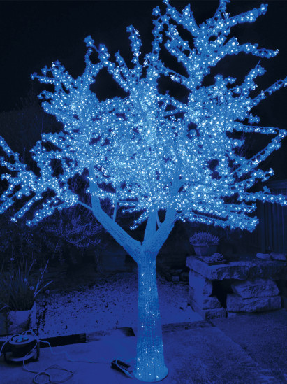 Árbre gelat blau